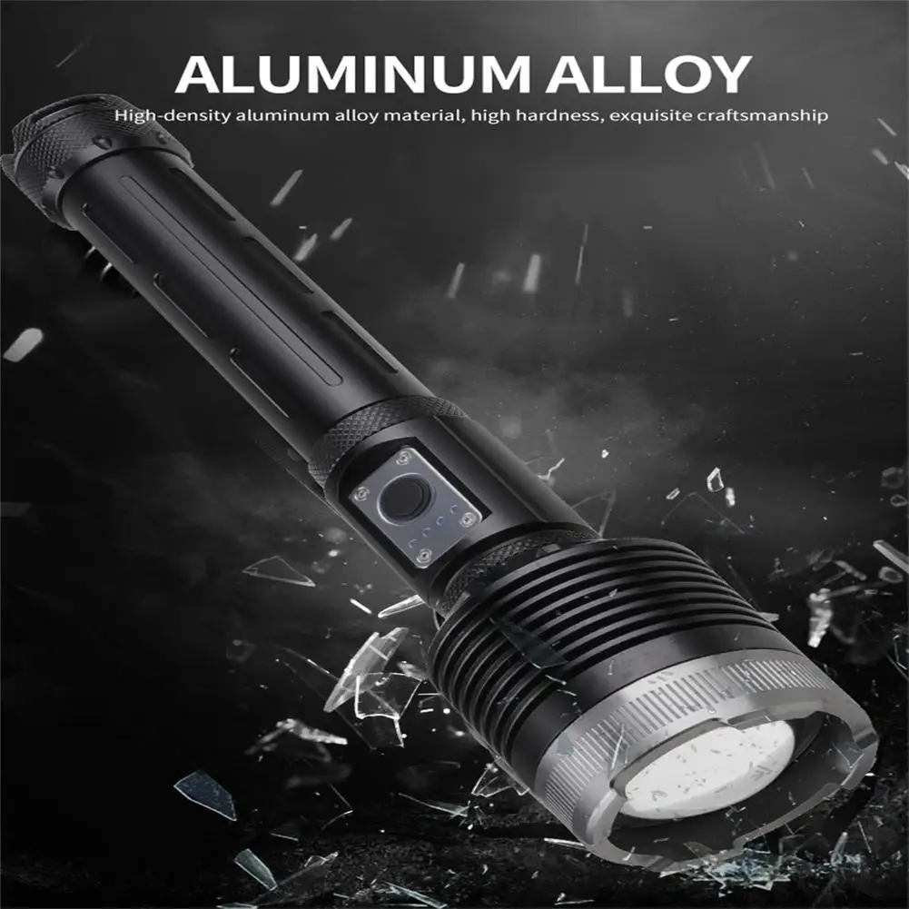 

(no battery) Xhp360 Mini Flashlight 3500-4000 Lumen Super Bright Long-range Strong Light Aluminum Alloy Torch