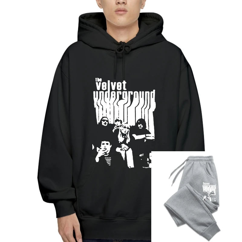 

Print Hoody Hoodiess Fashion Men Crew Neck Fleece Velvet Underground Pullovers
