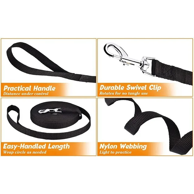 Pet Dog Leash Nylon Leash For Small Medium Dogs Cats Puppy Walking Running Leashes Lead Pet Supplies-1.5M 1.8M 3M 4.5M 6M Length 4