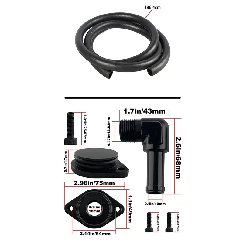 Car Modification Crankcase Engine Ventilation Kit For Ford 2011-6.7L
