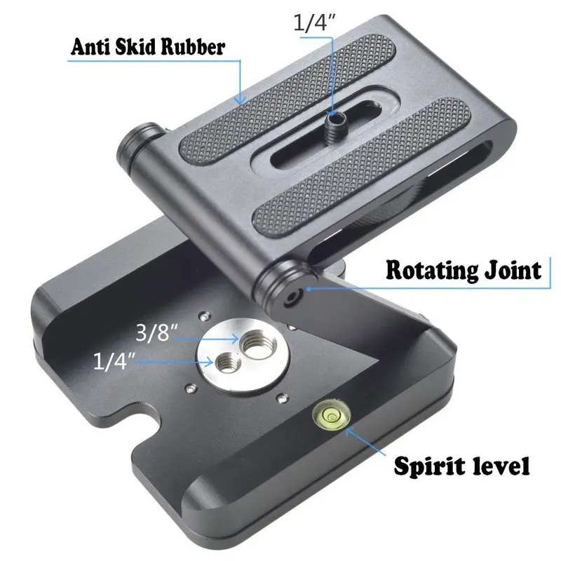 Portable Z head Flex camera tripod Z Pan & Tilt Aluminum Folding Tripod bracket Head Solution Photography Studio