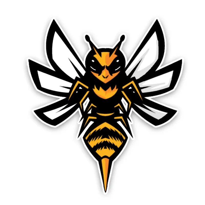 

Car Sticker Interesting Lovely Cartoon Hornets Colored PVC Graphic Decoration Waterproof Cover Scratches Decal