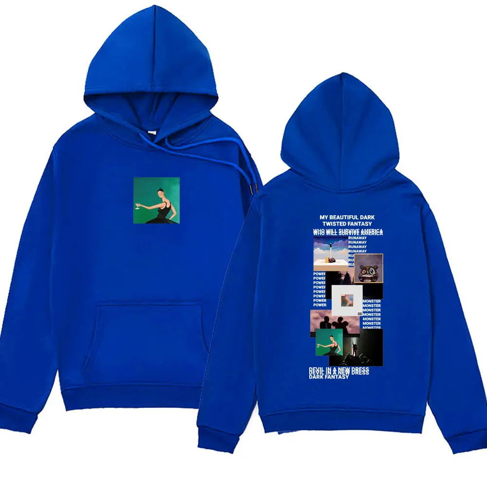 Kanye West The College Dropout Printed Hoodies Men and Women Hip Hop Fashion Trend Sweatshirts Vintage Harajuku Fleece Pullover