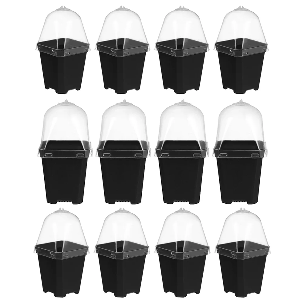 

Stuffy Flower Pots Germination Planter Dorm Planting Container Starting Garden Supplies Dome Nursery for Plants