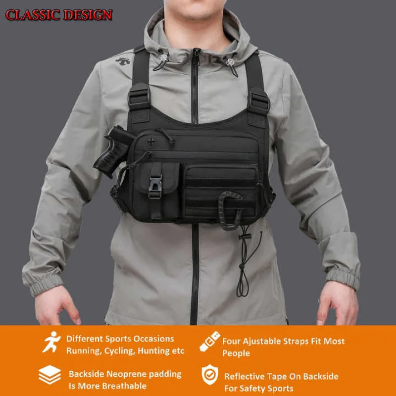 Chaleco Bolsa Táctica Bolsa De Pecho Bolsa De Cintura | Cuotas sin interés Chaleco Bolsa Táctica Bolsa De Pecho Bolsa De Cintura | Cuotas sin interés