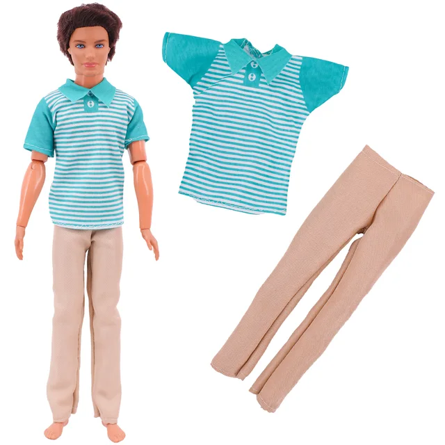 Vêtements Ken Butter pour poupées Barbie pour enfants, tenue cool, haut et  pantalon trempés, accessoires de mode, cadeau de vacances pour garçon, 30cm  - AliExpress