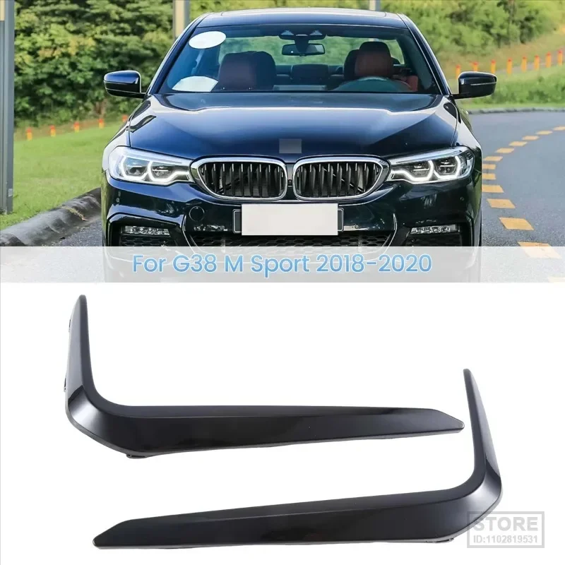 For BMW 5 Series G38 M Sport Black Car Fog Lamp Cover Trim Strips car fog lamp cover