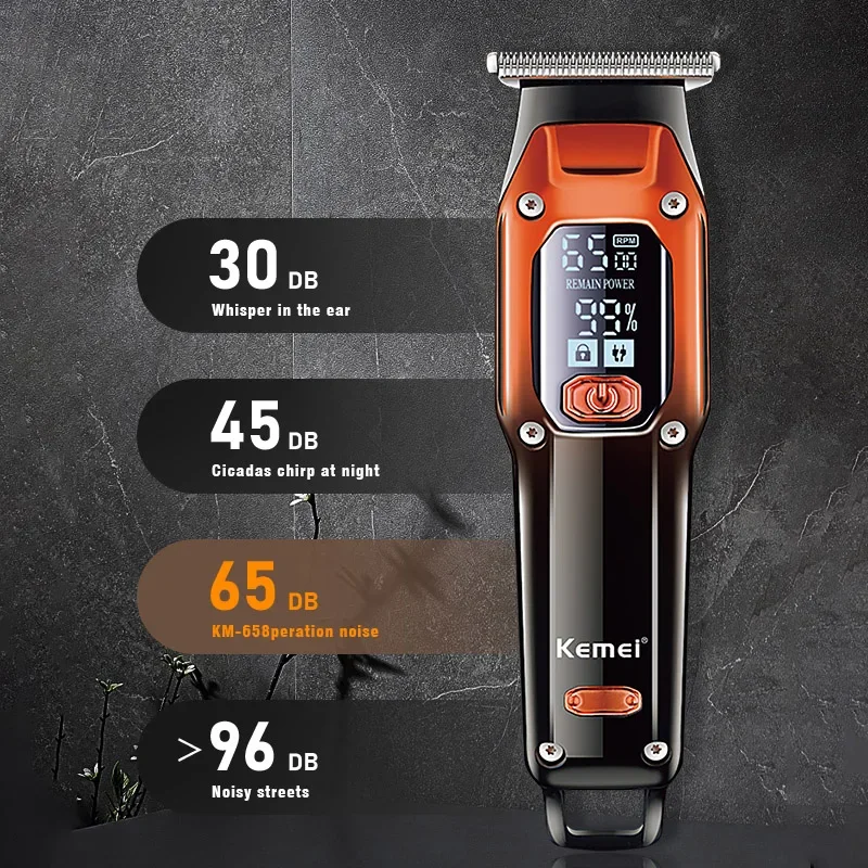 Hair Trimmer Kemei Barber Professional Electric Beard Hair Clipper Rechargeable Lithium Haircut Machine For Men hair clipper hair trimmer