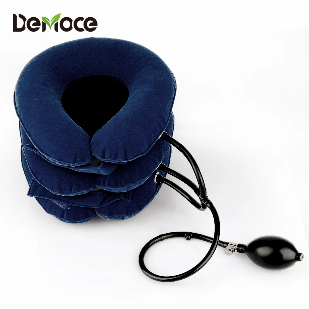 Inflatable Air Cervical Neck Traction Device Pain Stress Relief Neck Stretcher Support Cushion Tractor Support Massage Pillow