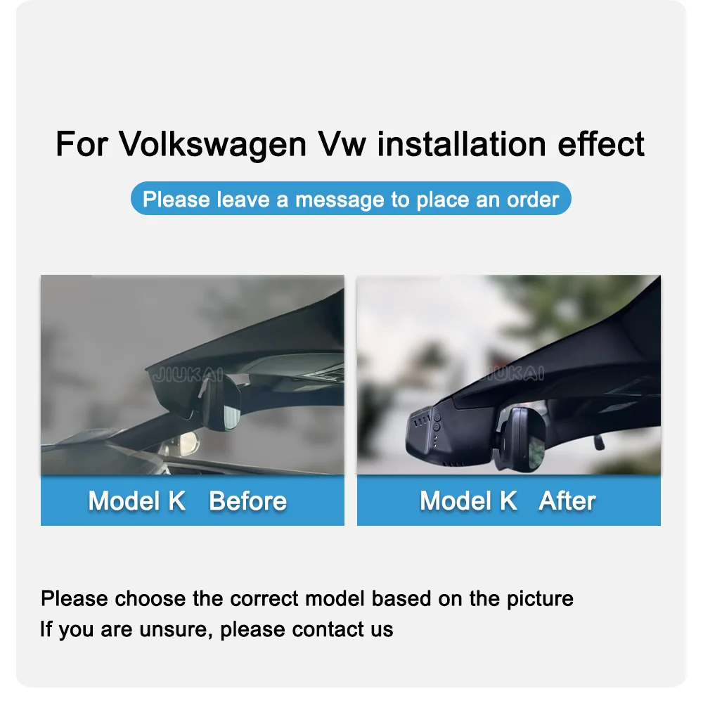 4K Dash Cam For VW Volkswagen Atlas Caddy Passat Tiguan Touran B6 B7 B8 Mk2 WIFI Car Dvr APP Control