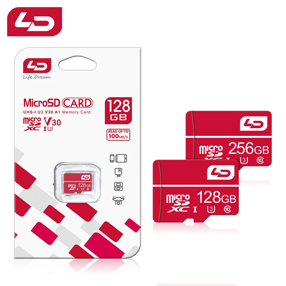 Ld-micro tf sd Cartão de Memória Classe 10 Uhs1 Cartão Flash para Samsung pc 128gb 64gb 32gb Pcs - Imagem 6