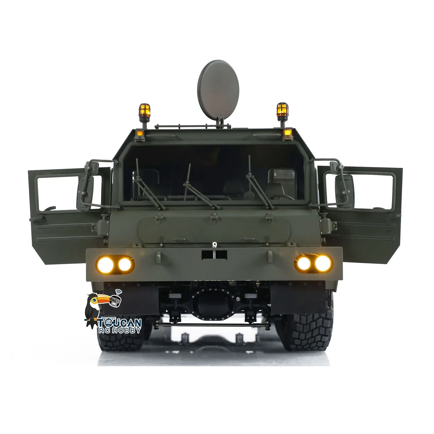 RC 1/14 8x8 Full Metal Tractor Truck SLT56 PL18 Lite Remote Control Military Transport Car 3-speed Transmission Sound Light Toy 3