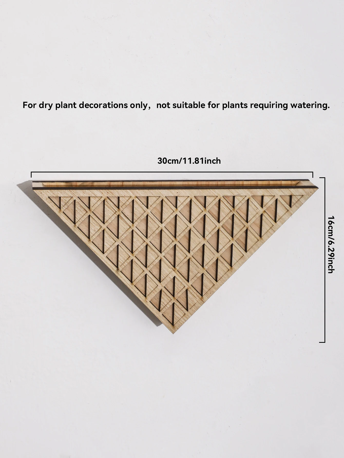 1 قطعة مثلث خشبي جدار زارع أصيص زهور هندسي لنباتات...