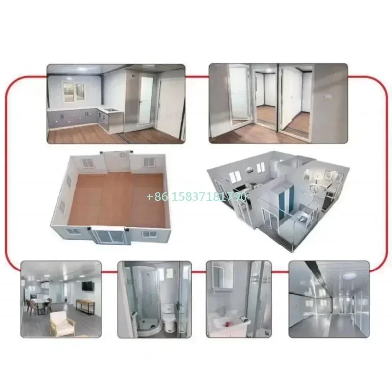 รูปสินค้า บ้านสำเร็จรูปหรูหรา 2 ห้องนอน พร้อมห้องน้ำและห้องสวน
