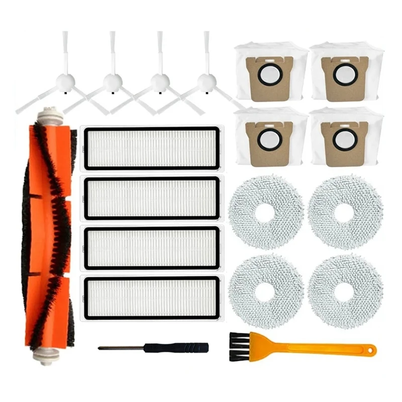 

For Xiaomi Robot Vacuum X10+ X10 Plus B101GL Spare Parts Main Side Brush Hepa Filter Mop Cloth Dust Bag