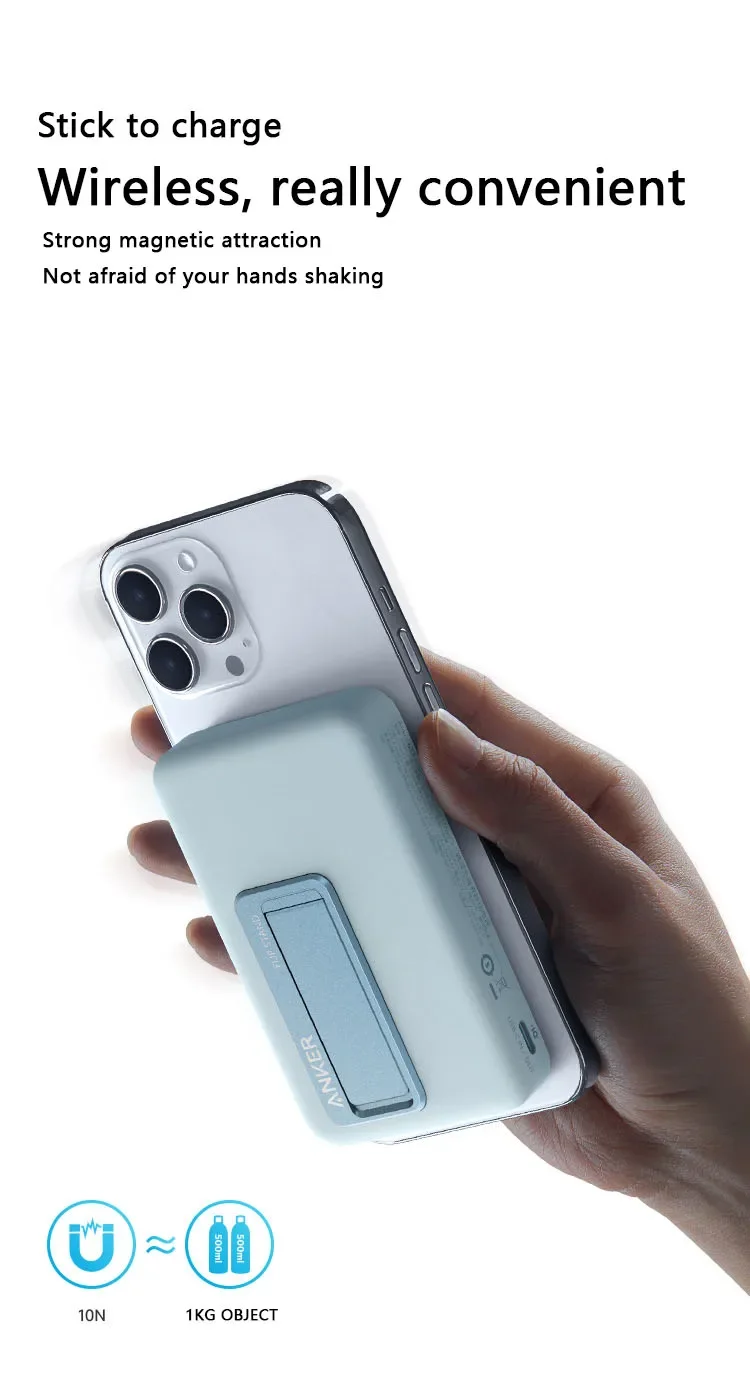 Wireless Charger Anker 633 Magnetic Battery, 10,000mAh Wireless