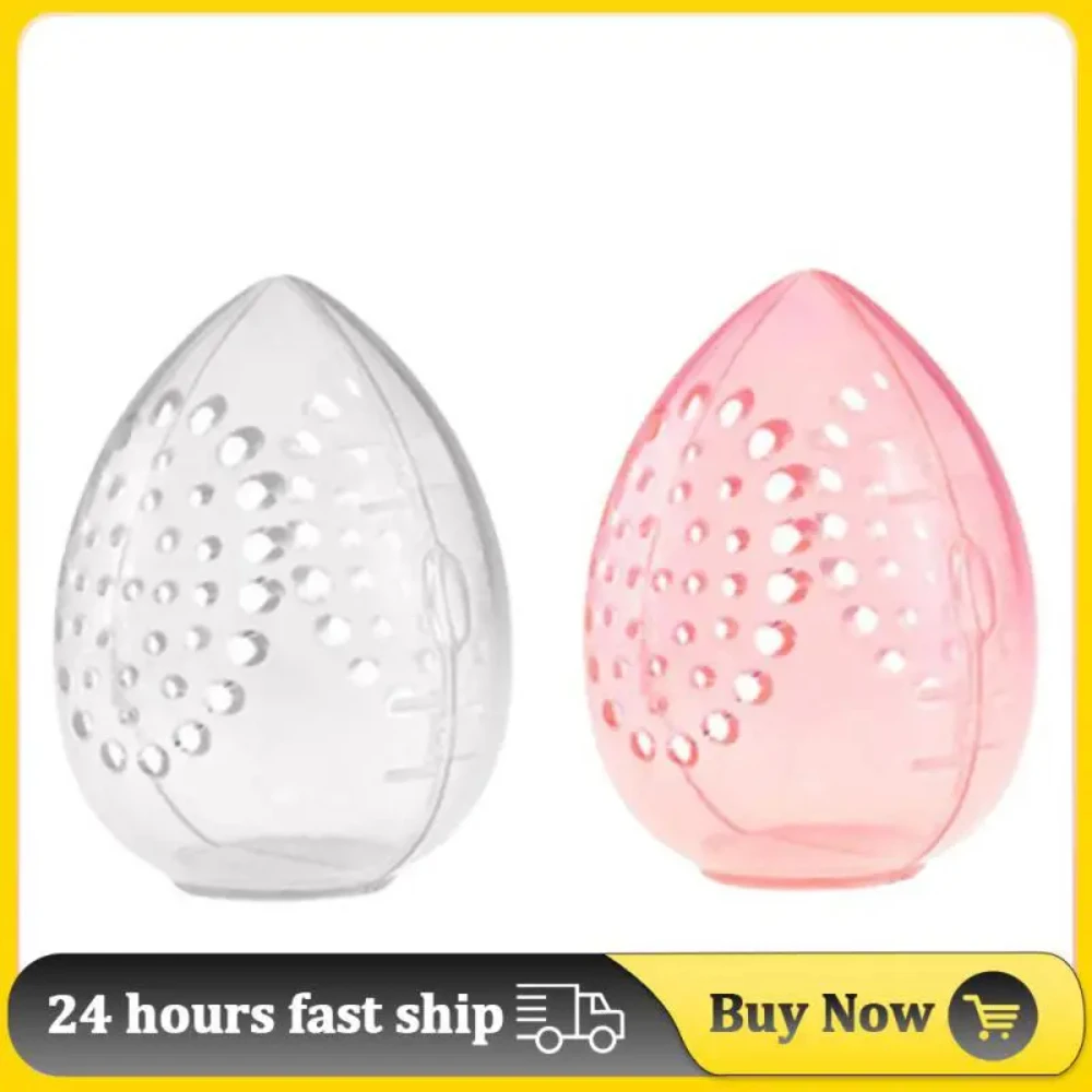 

1/2pcs Cosmetics Puff Holder Makeup Sponge Box Plastic Protable Waterproof Storage Sponge Beauty Women Cosmetics Accessories