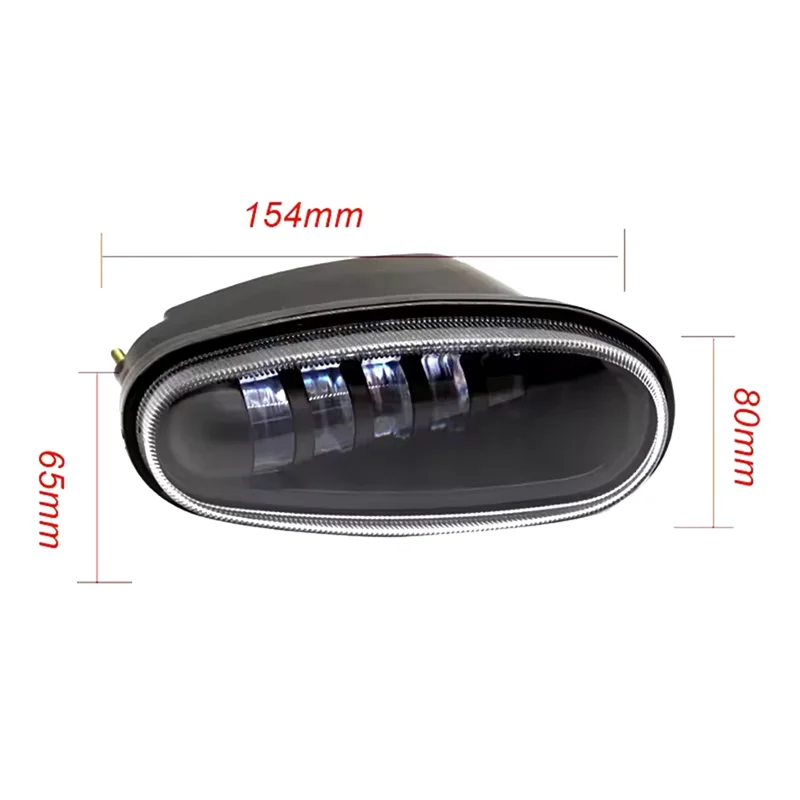 ABFG-2PCS 자동차 LED DRL 안개등 어셈블리 LED 5 렌즈 Daewoo Lanos Sens 용 안개 운전 램프