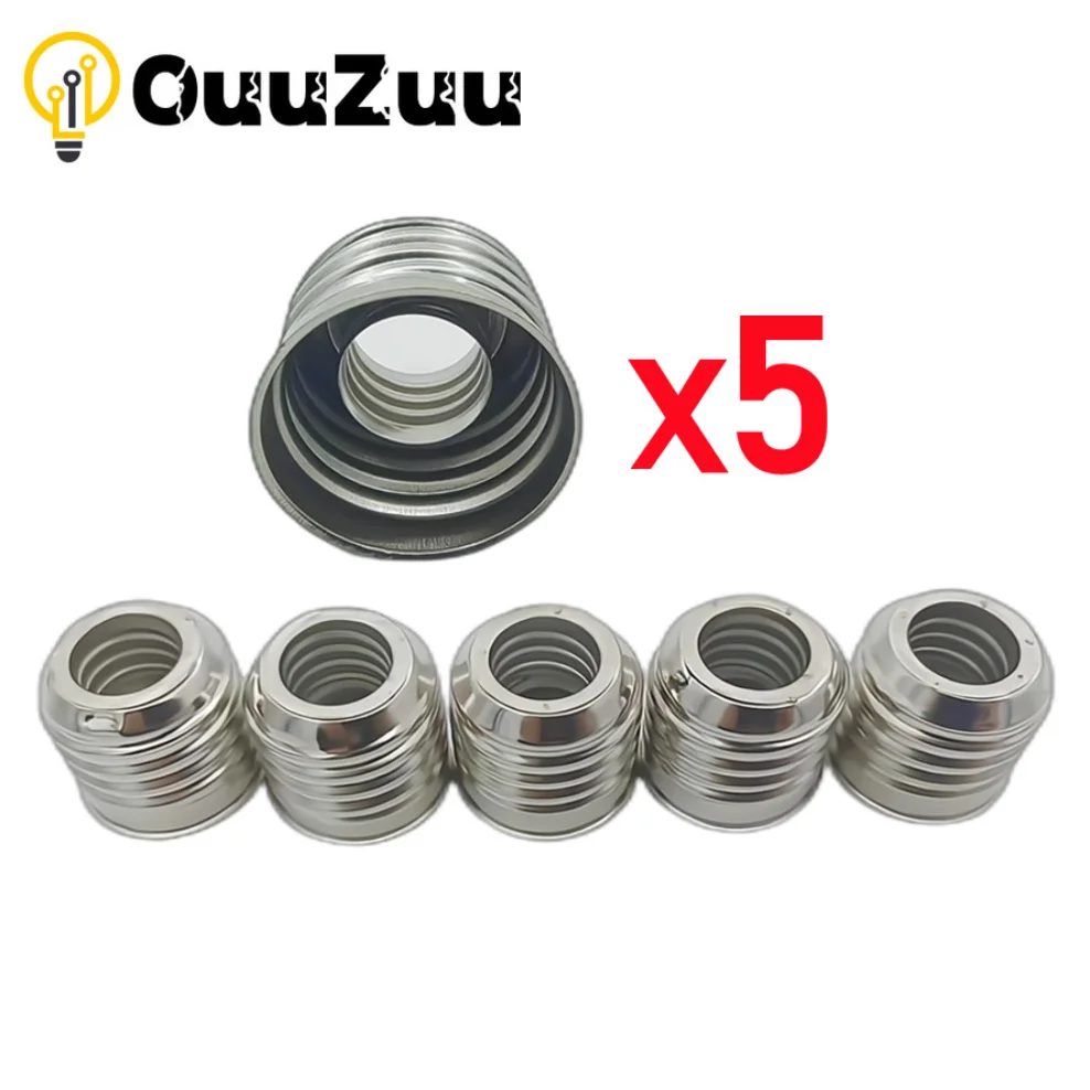 5pcs E27 To E14 Lamp Holder Converter Socket Light Bulb Lamp Holder Adapter Plug Extender Led Light Support wholesale muxboxs professional balanced audio to unbalanced amplifier converter stereo xlr rca extender adapter over network cable