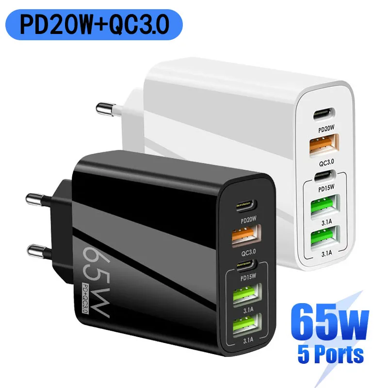 Charge Iphone 65w Charger Adapter Charger Type C 65w 65w Iphone Charger Type C 65w
