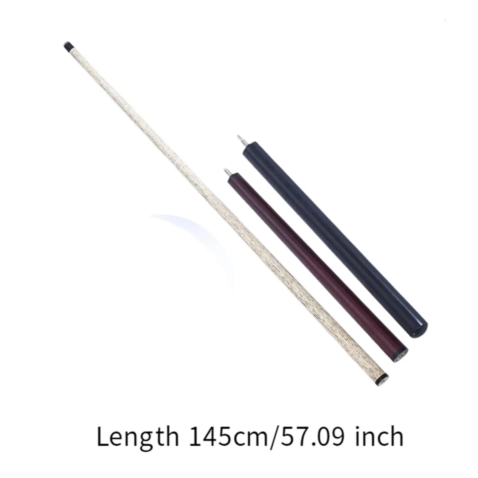 Billiard Pool Cue Stick Three Section Games 1/2 Split Cue Stick 57" Jump Pool for Starters Players House Bar Beginners