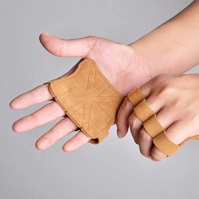 Leather Weightlifting Training Gloves 2