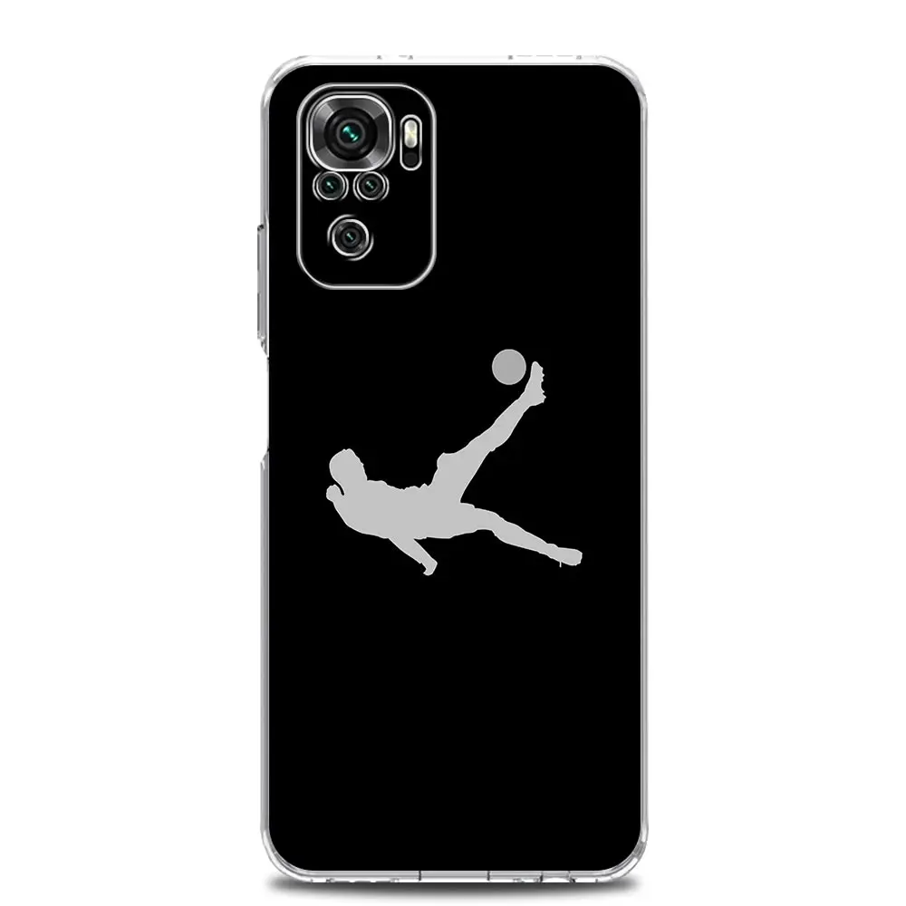 Football Player Soccer Art Soft Clear Phone Case