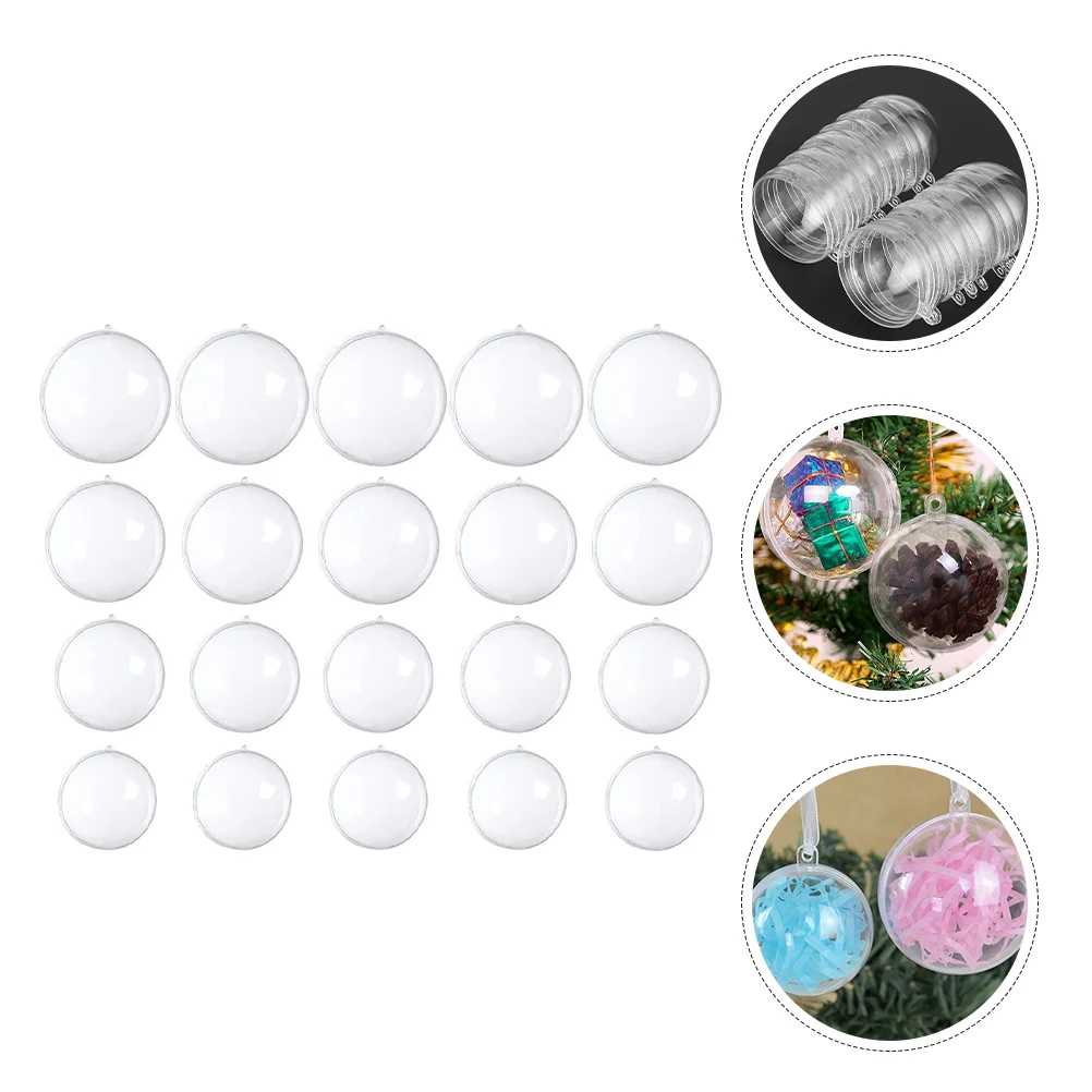 

4/5/6/7cm Christmas Transparent Ball DIY Christmas Trees Ornament Fillable Ball Wedding Party Home Decor Plastic