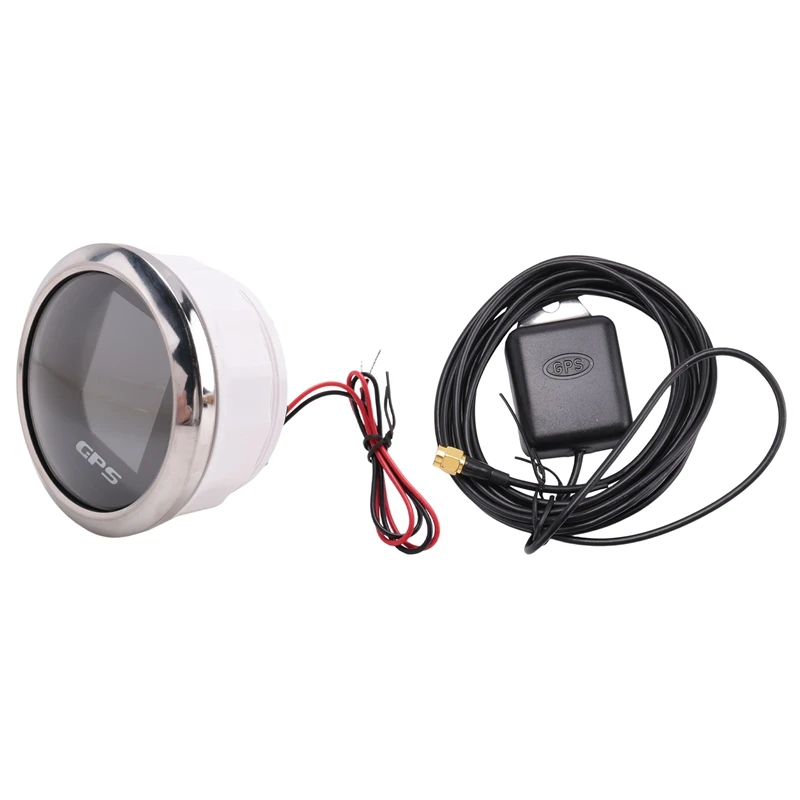 85Mm Smart GPS Speedometer Waterproof TFT Screen Digital Tachometer Odometer With GPS Antenna For Car Boat Motorcycle