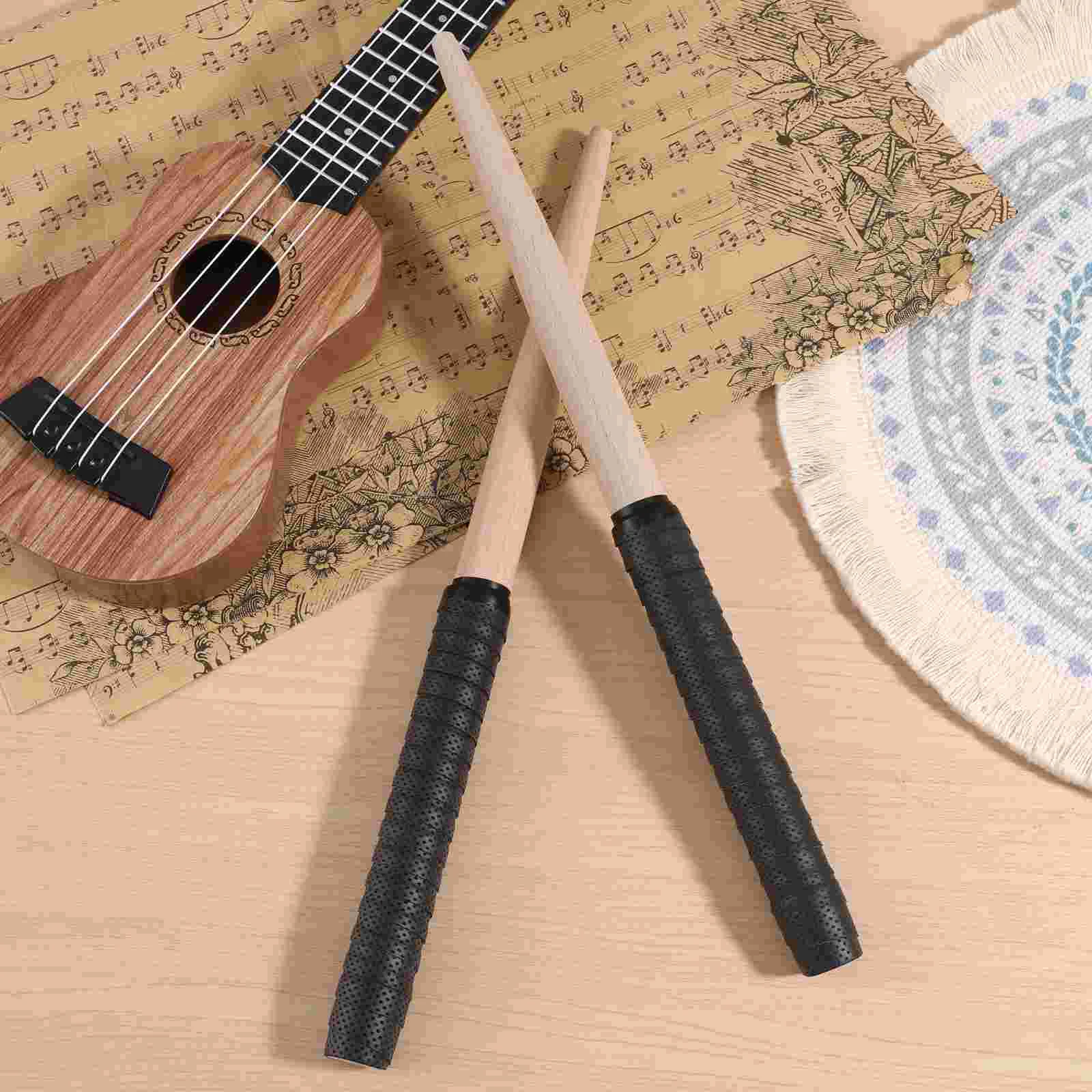 350Mm 20Mm Black Tapered Type Drumsticks For Taiko Drum Maibachi Drumsticks Musical Instruments Parts Accessories