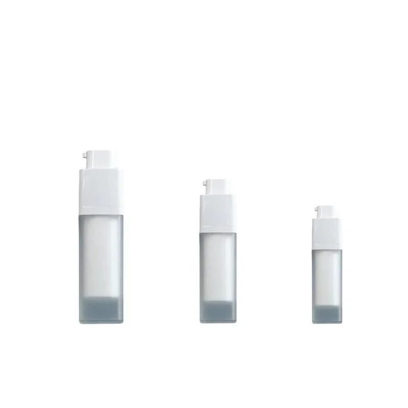 Square Vacuum Bottle Press Lotion Empty Liquid Foundation Makeup Container 1Pc 15/30/50ml