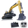 XDRC 1/14 945 Hydraulic RC Excavator Remote Control Painted I6S Radio System Rotating Light Truck Model ESC Motor Toys TH20590 6
