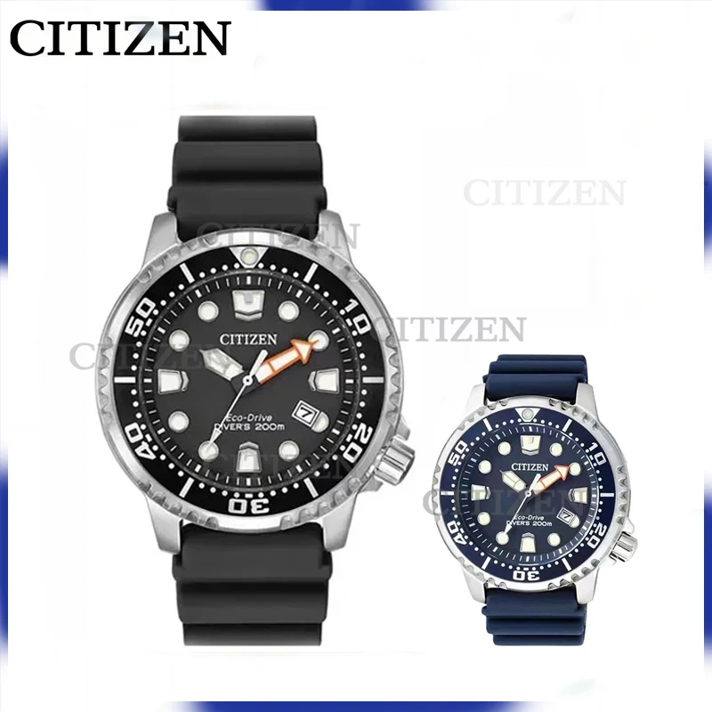 Часы наручные Citizen Eco-Drive Мужские кварцевые, модные роскошные брендовые, с ремешком и календарем, с тремя контактами, в подарок