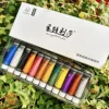 Pearlescent Acrylic Pigments Set 12ml*12 colours Metallic Acrylic Colours Golden Hand Paints Silver Waterproof Painting Paint 4