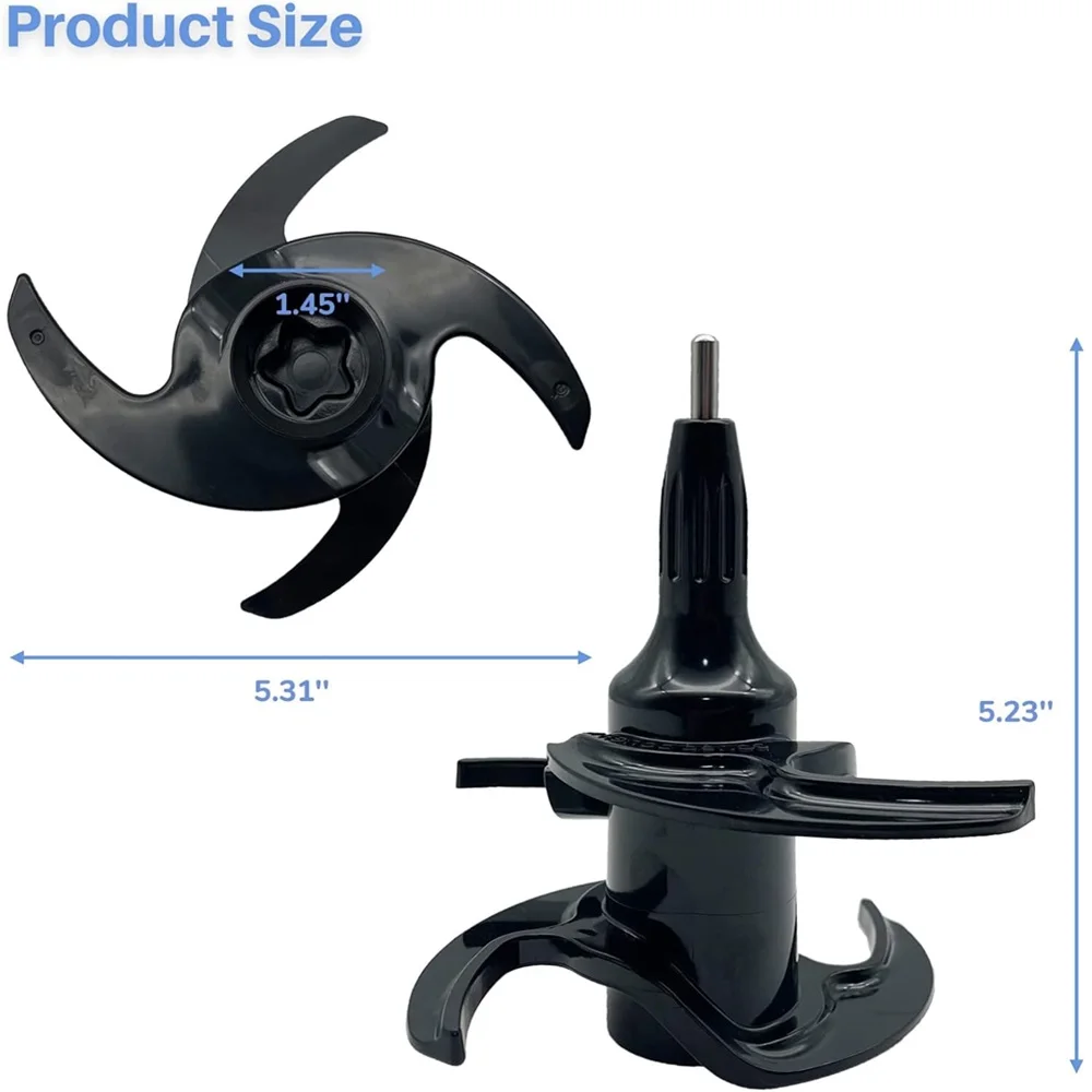 Blender Dough Blade Replacement for Ninja 64oz 72oz Food Processor Bowl Combo Dough Hook 320KKU770 for BN601 BN801 BL770