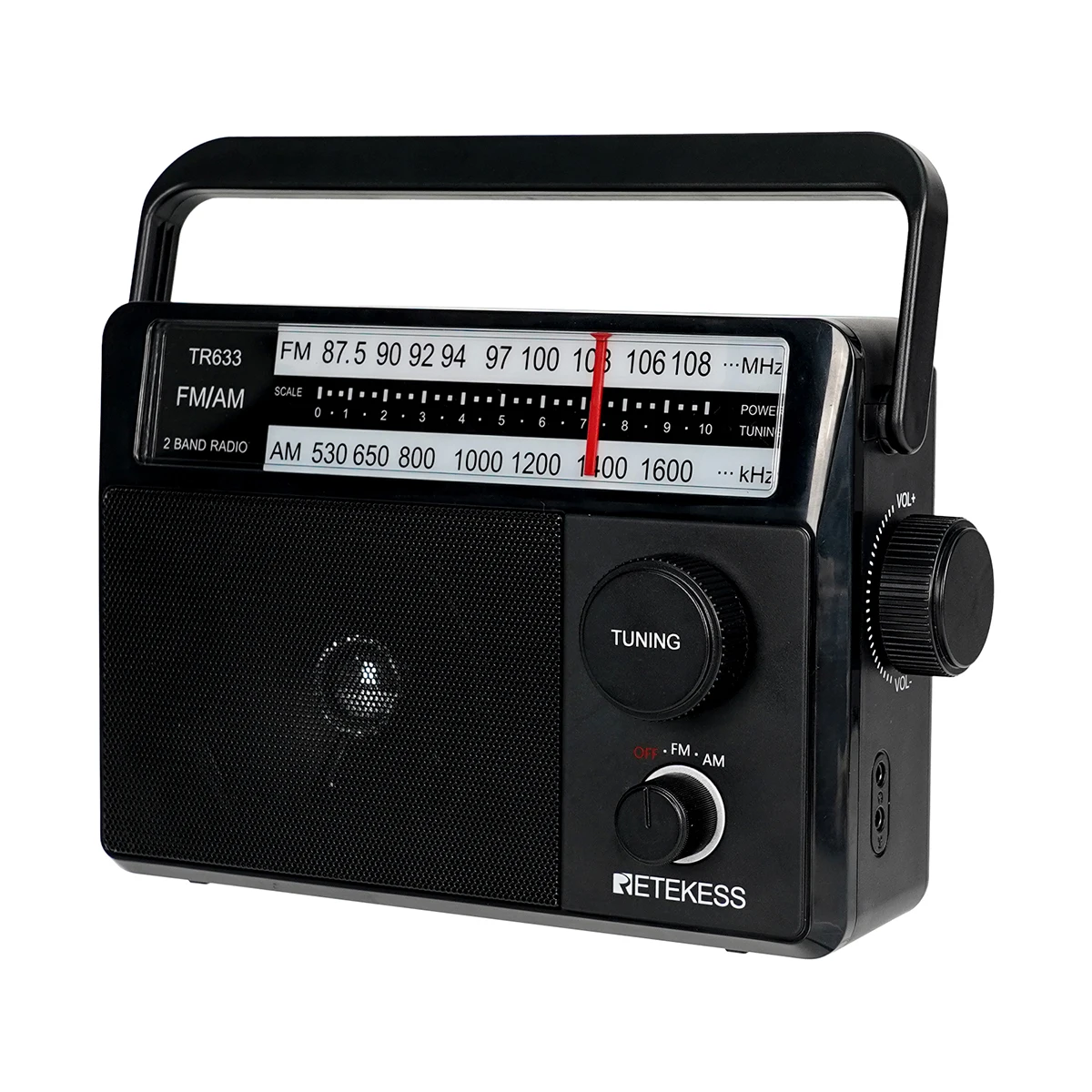 Radio AM Fm portátil recargable grande  Batería recargable de radio  portátil-Tr633-Aliexpress