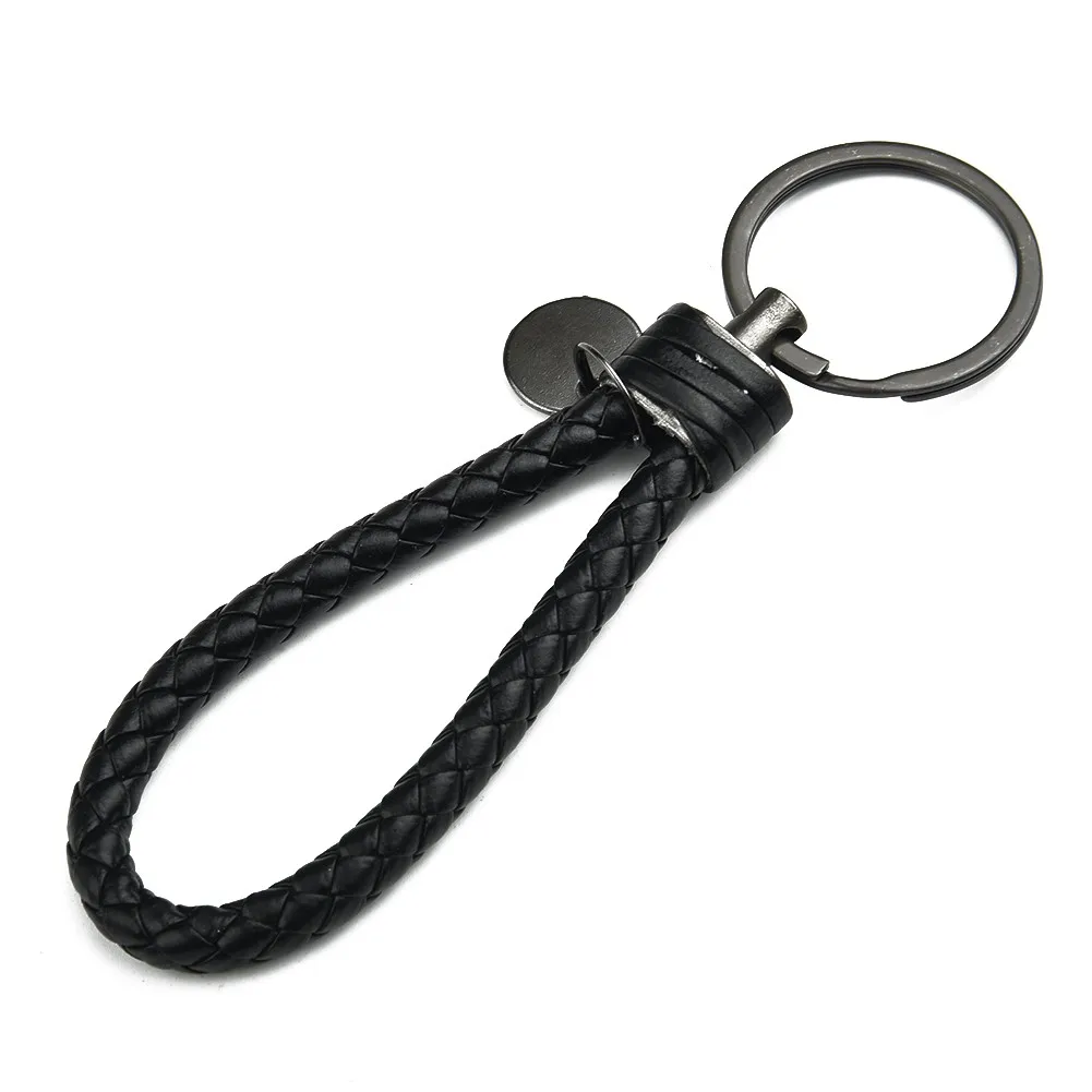 Car Key Chain 1pcs Vintage Retro Leather Rope Weave Braided Strap Keychain Keyring Car Key Chain Ring Key Fob Sling Jewelry Gift