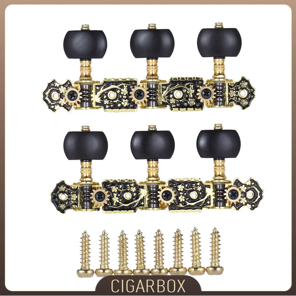 

Alice AOS-020HV3P Classical Guitar Tuning Peg Acoustic Guitar Machine Heads 1 : 14 Tuning Keys Knobs String Tuners