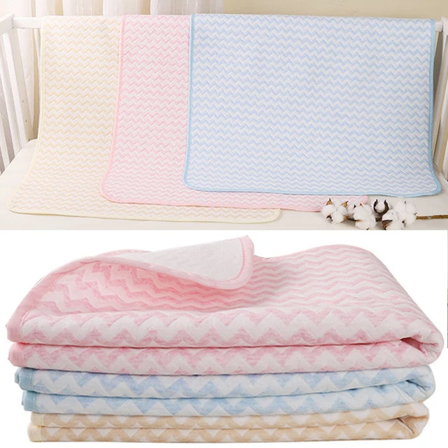 Matelas à langer pour bébé, en coton, réutilisable, imperméable, drap de berceau, lavable, couvre-lit pour nouveau-né, matelas à couches d'urine 1