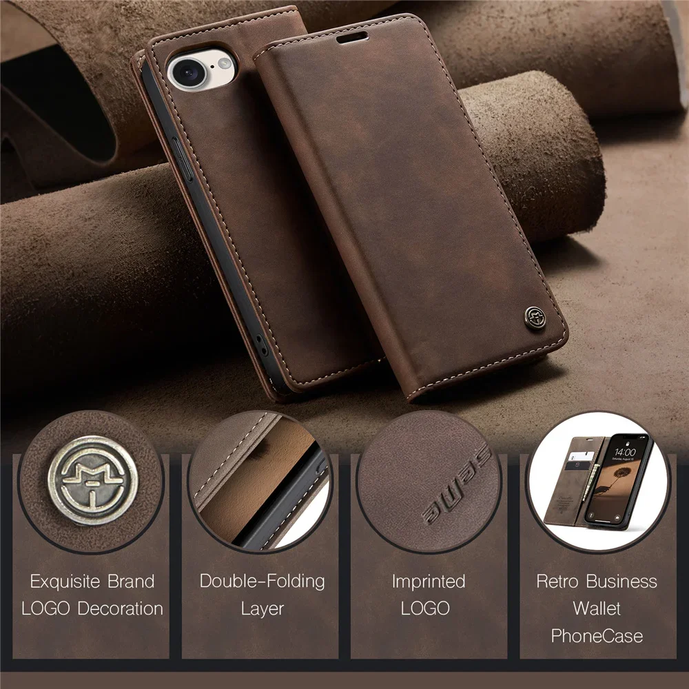 Retro Gentlemen Business Soft PU Leather Protective Case Cover