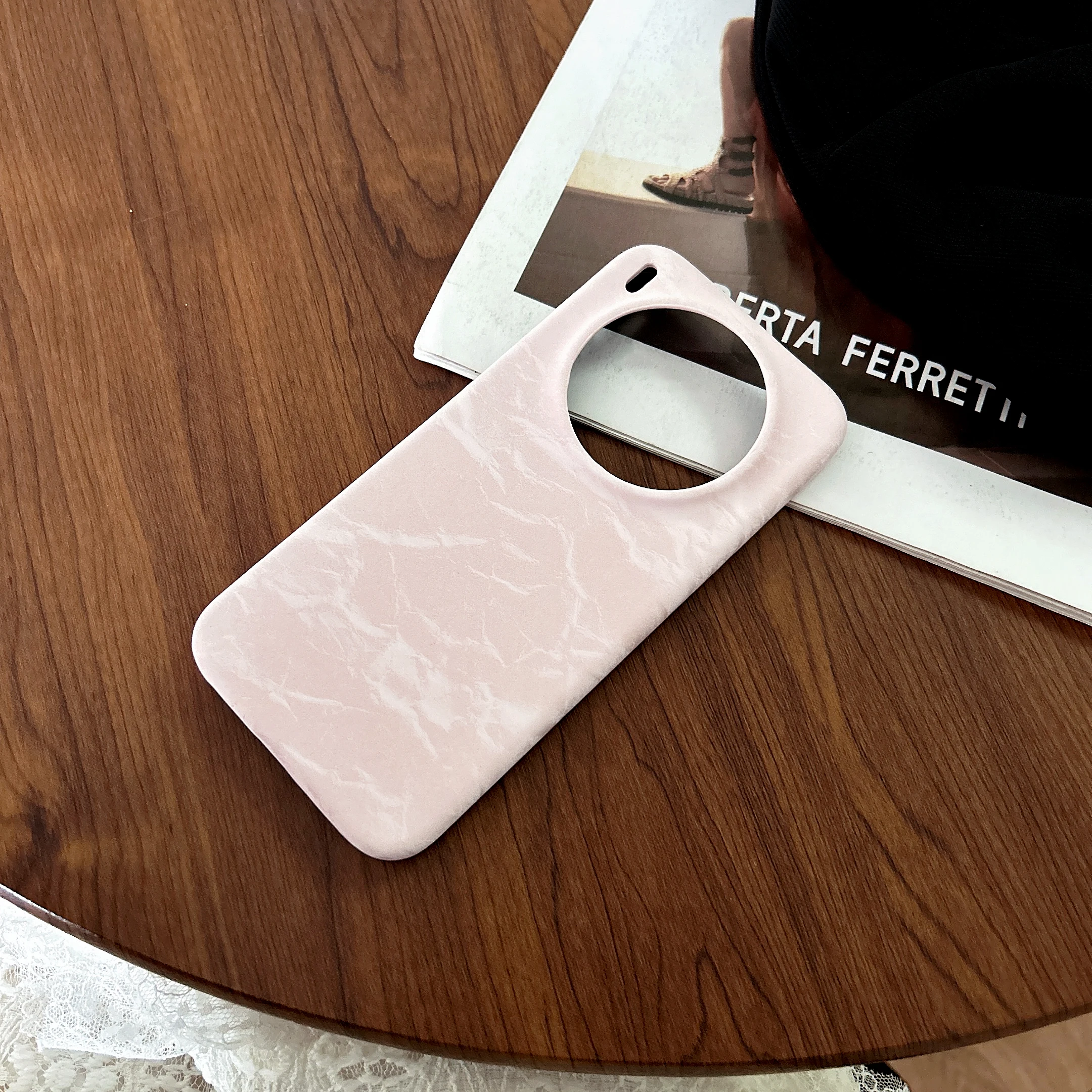 Luxury Suede Leather Velvet Pattern Phone Case - Anti-Scratch Slim Glossy Hard Cover