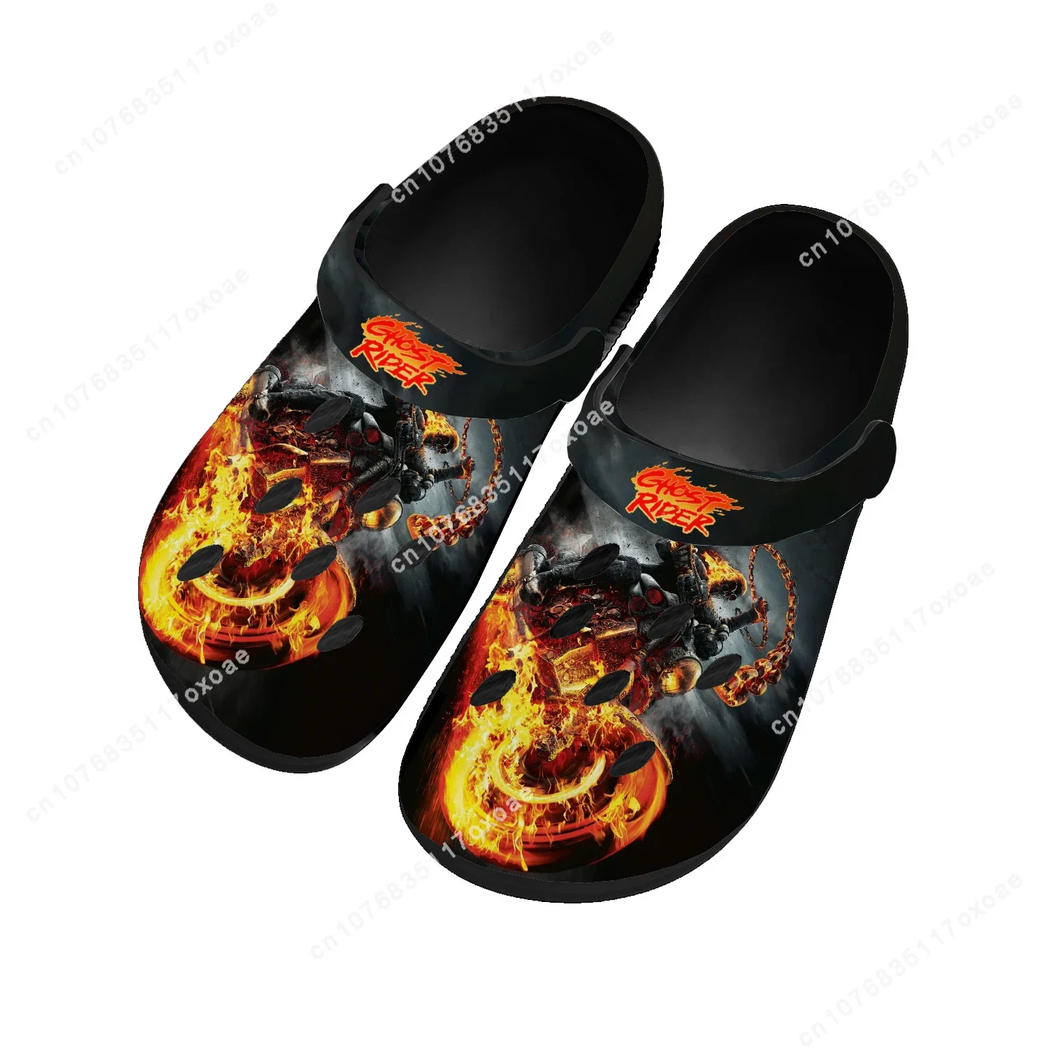 

Ghost Rider Movie Home Clog Mens Women Youth Boy Girl Sandals Shoes Garden Custom Made Breathable Shoe Beach Hole Slippers