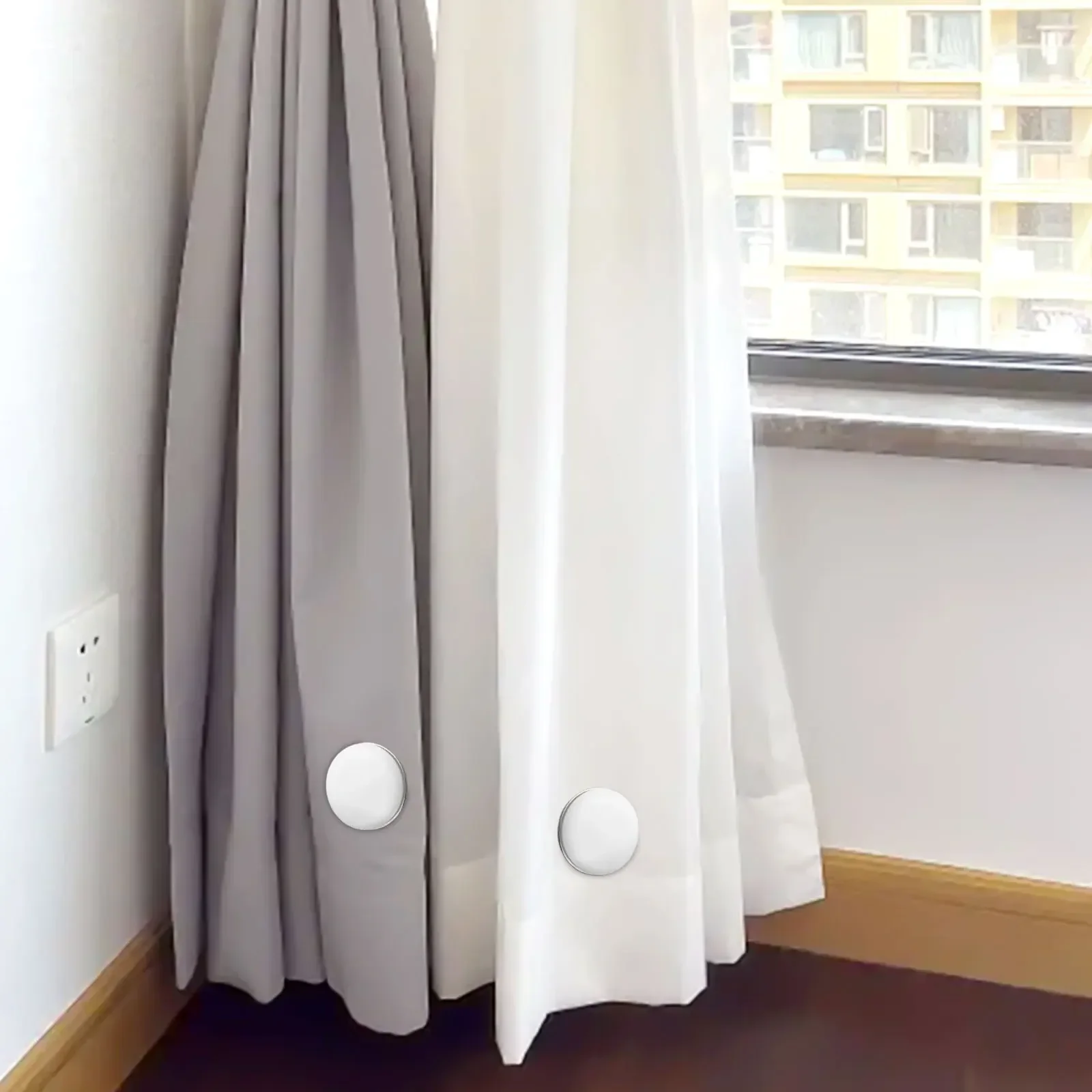 1/8 Pcs Magnetic Shower Curtain Weights Shower Curtain Liner Weights Waterproof Reusable Magnet Bathroom Clip New