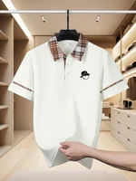 Polo imprimé à manches courtes pour homme, style décontracté et professionnel, tendance, respirant, confortable et polyvalent – Nouvelle collection 2026 4