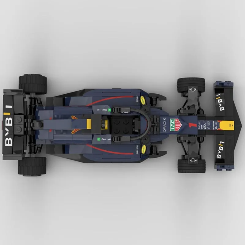 테스타로사 MOC-141349 F1 RB19 팀 스테이크 포뮬러 1 경주용 자동차 모델 조립 키트, 크리에이터 블록 브릭, 어린이 장난감 생일 선물, 신제품