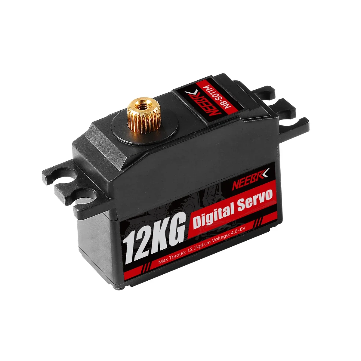 NEEBRC 12KG Metallgetriebe Kurzgehäuse Digital Servo Low Profile für 1/12 RC Auto Wltoys 12428 12423 WPL MN128 Upgrade-Teil Flugzeug Boot – Detail 3