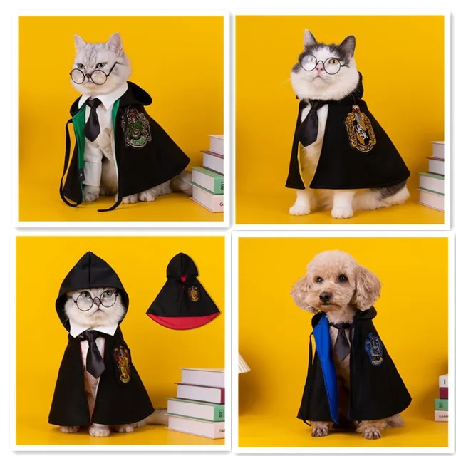 Halloween Dog Costume Magic Academy Cosplay Clothes Pet Cape Cat Decoration Halloween Cloak College Cloak Costume for pets Halloween Dog Costume Magic Academy Cosplay Clothes Pet Cape Cat Decoration Halloween Cloak College Cloak Costume for pets