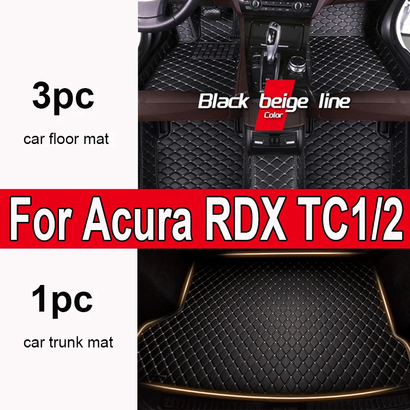 

Автомобильные коврики для Acura RDX TC1 2 MK3 2019 ~ 2022 2020 2021, набор прочных ковриков, ковер, кожаный напольный коврик, водонепроницаемый коврик, автомобильные аксессуары