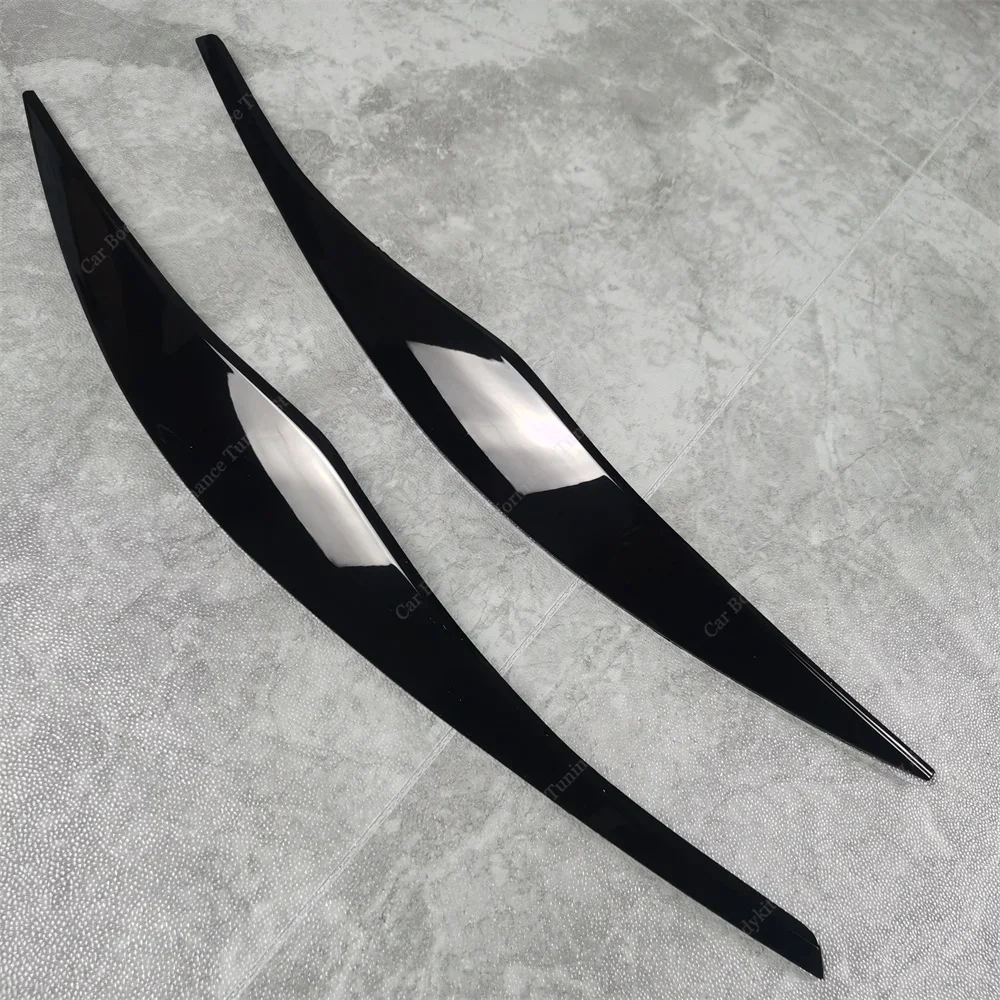 Sopracciglia Fari Per BMW Serie 3 E90 E91 - ABS Nero Lucido, 2005-2011, Per Berlina E Touring, Effetto Sportivo - Foto 4