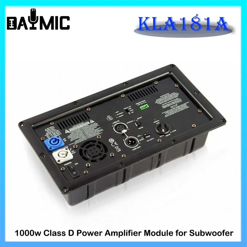 

AOSHEN KLA181A Class D 1000 Watts Power Amplifier Module Board Continuous for Sub Speaker Amplificadores De Potencia Profesional